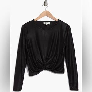 Robert Rodriguez Twist Front‎ Black Top Size M NWT Designer Evening